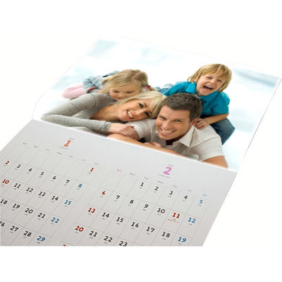 High - End Full Color Spiral Paper Wall Calendars With Custom Printing Pattern