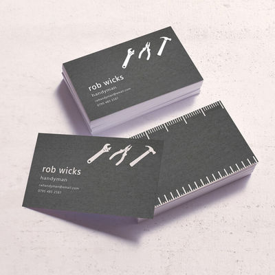 Gloss Lamination Innovative Business Cards Double Side Printing Wtih Foil Logo