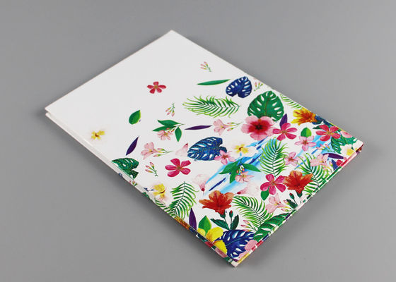 Spot UV Beautiful Hardcover Lined Journal , Flowery Hard Bound A4 Notebook