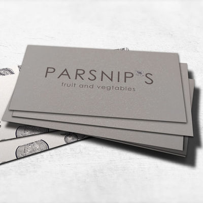 Gloss Lamination Innovative Business Cards Double Side Printing Wtih Foil Logo