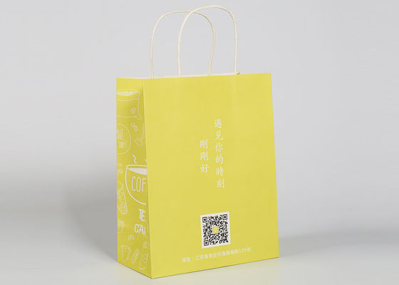 Twisted Paper Handles Custom Shopping Bags For Gift And Clothing Packing