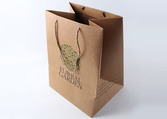 Durable Decorative Custom Retail Shopping Bags , Bulk Eco Friendly Paper Bags