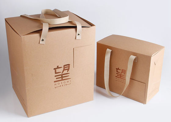 Bio - Degradable Luxury Large Present Bags , Leather Handle Birthday Gift Bags