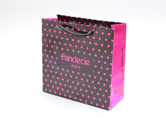 Oil Vanishing Finishing Glitter Gift Bags , Customized Pretty Gift Bags With Cotton Tape