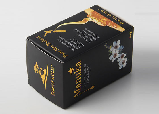 Gold Foil Hot Stamping Printed Packaging Boxes Duplex Board For Food Products