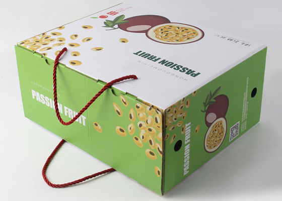 PP Handle Small Product Boxes , Custom Printed Retail Boxes For Fruit Packaging