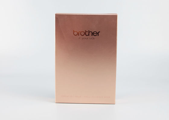 Reusable Plain Printed Packaging Boxes Kraft Paper Material With Gold Debossing