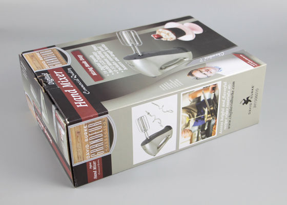 Glossy Corrugated Small Paper Packaging Boxes For Small Home Appliances