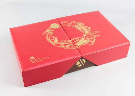 Fancy Paper Paper Packaging Boxes With Gold Foil Hot Stamping For Food Packaging