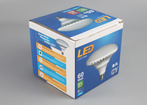 Recycled Rectangular Folding Paper Packaging Boxes Spot UV For LED Lights Packaging