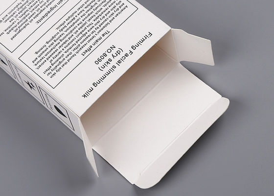 White Ivory Board Paper Packaging Boxes With Hot Laser Silver And Matte Varnishing