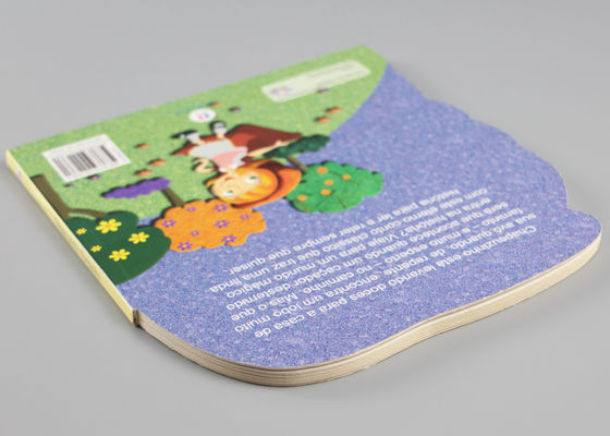 Eco Friendly Die Cut Cardboard Children'S Books With Full Color Printing Surface