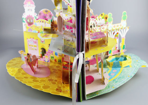 Silver Hot Foil Stamp Children Pop Up Books CPPB10 For 1 Year Old Kids