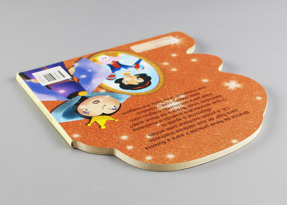 Glitter Seamless Binding Classic Baby Board Books  With Cartoon Pattern