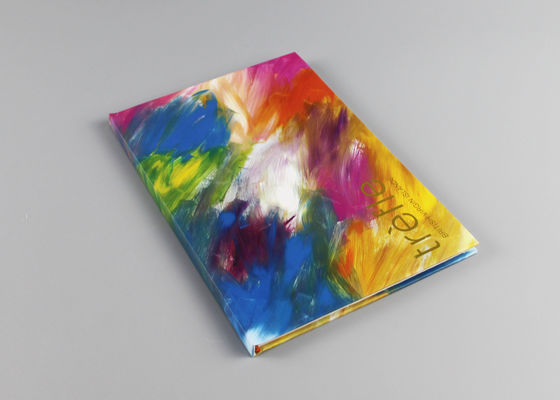 Multicolored Artistic Hardback Lined Notebook With Gold Hot Foil Stamping
