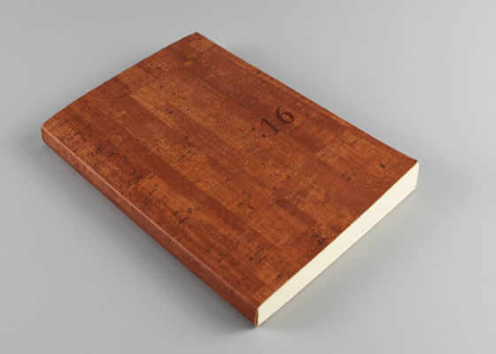 Debossed Finishing Custom Hardcover Notebook , Brown Hardcover Lined Notebook