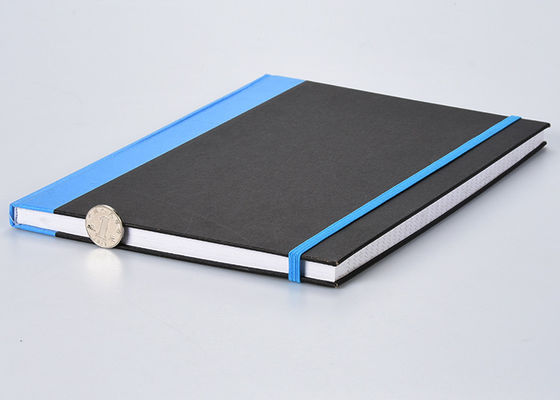 Elastic Band Hard Cover Notebook PU Fabric Material For Business Meeting Note