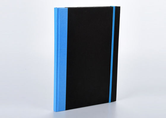 Elastic Band Hard Cover Notebook PU Fabric Material For Business Meeting Note