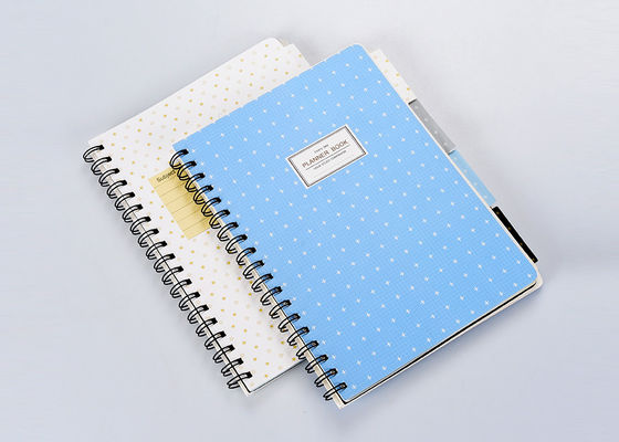 Smooth Corner Thread Stitched Plain Cover Notebooks With Spiral / Y - O Binding