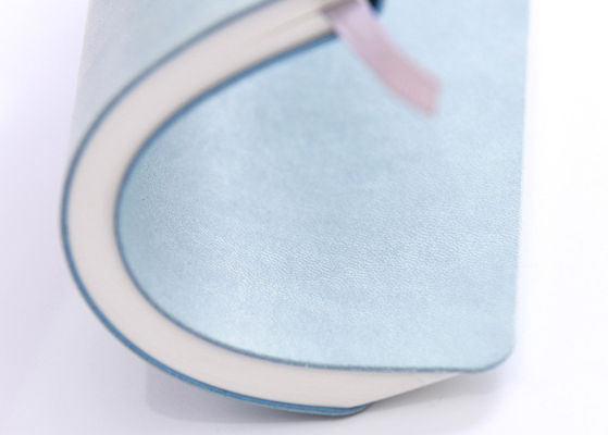Perfect Binding Blue Soft Cover Notebook Sewing Binding For Promotion Gift