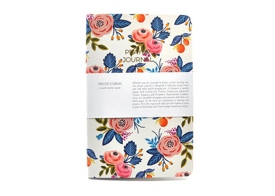 Glossy Soft Cover Notebook / Planner Notebook With Beautiful Flowery Patterns