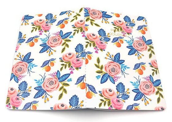 Glossy Soft Cover Notebook / Planner Notebook With Beautiful Flowery Patterns