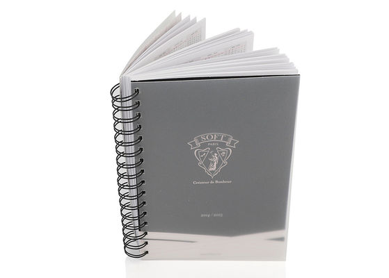 A5 Plastic Matte Soft Cover Notebook Journal / Diary With Spiral Binding