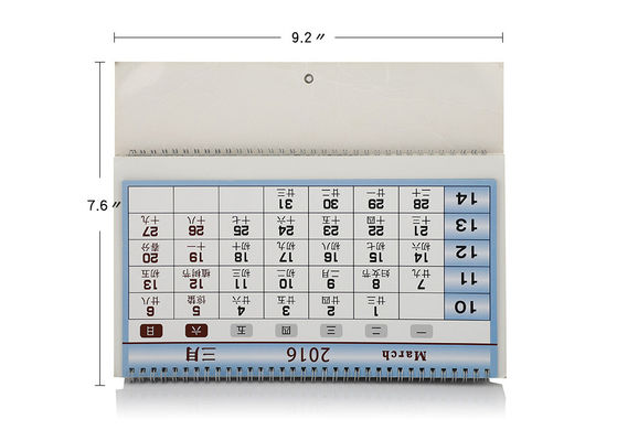 Customizable Art Paper Wall Calendars Logo Print Coated And Glossy Laminated