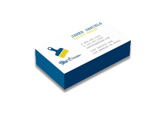 Elegant Edge Colored Business Name Cards Art Paper For Business And Office
