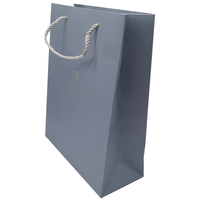 250gsm Cardboard Paper Shopping Bags Pantone 4C Offset With Handles