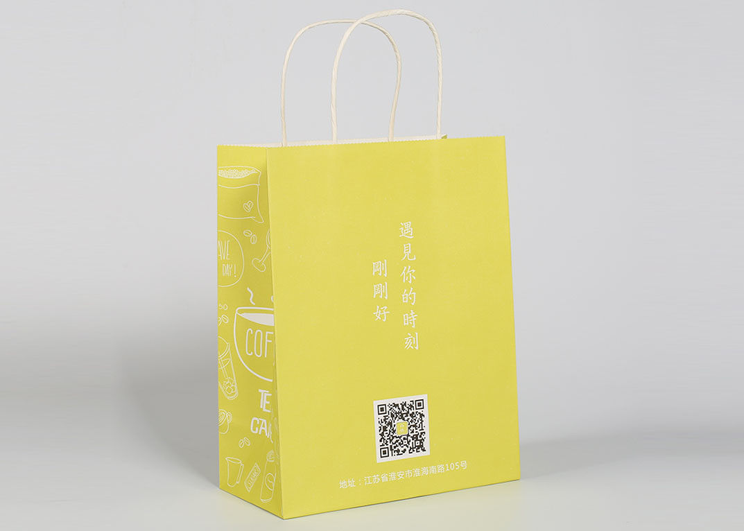 Twisted Paper Handles Custom Shopping Bags For Gift And Clothing Packing
