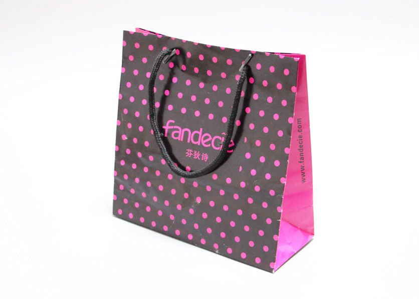 Oil Vanishing Finishing Glitter Gift Bags , Customized Pretty Gift Bags With Cotton Tape