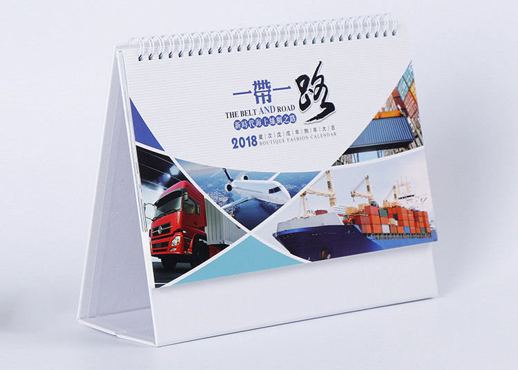 Fancy Customized Daily Desk Calendar Wire - O Binding And Oil Varnishing